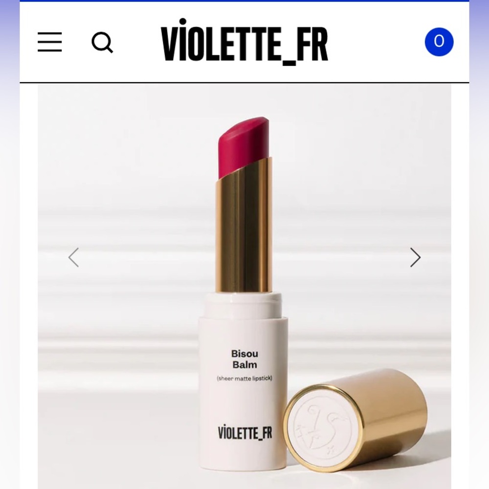 Violette FR Bisou Balm Sheer Matte Lipstick Sucette